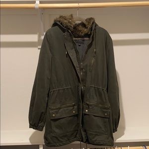 Banana Republic Forest Green Parka Coat